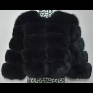 Women’s Fox Fur- Natural Black